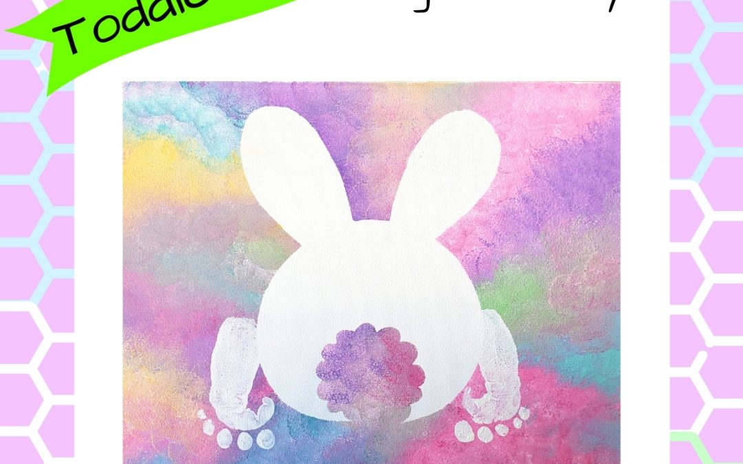 Monday Toddler Time: Bunny Butt Canvas