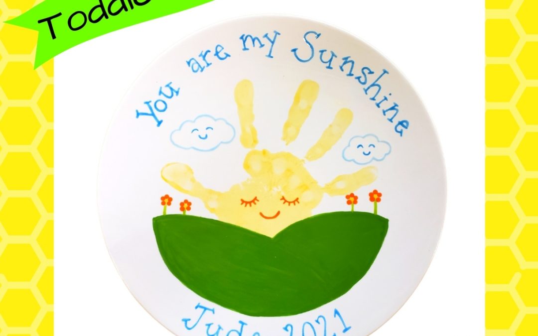 Saturday Toddler Time: You Are My Sunshine plate