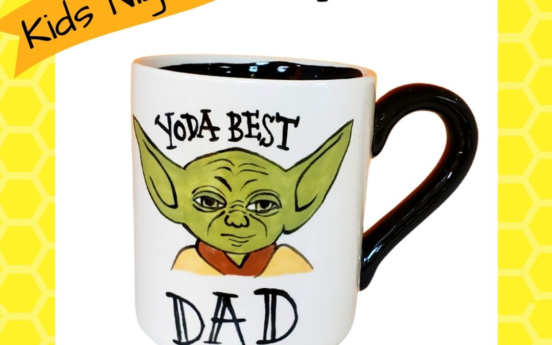 Paint & Trivia: Yoda Best Dad mug