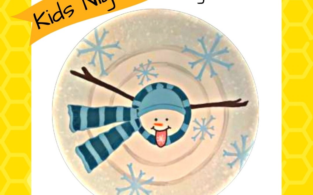 Paint & Bingo: Spinning Snowman Plate