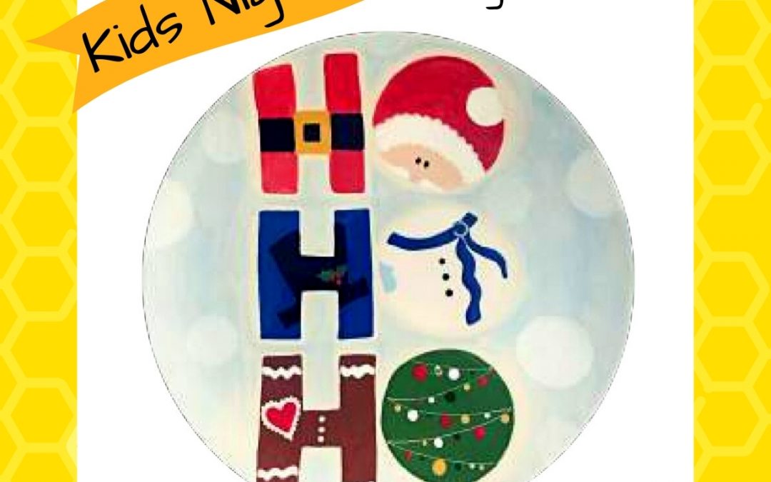 Paint & Bingo: Ho, Ho, Ho Plate