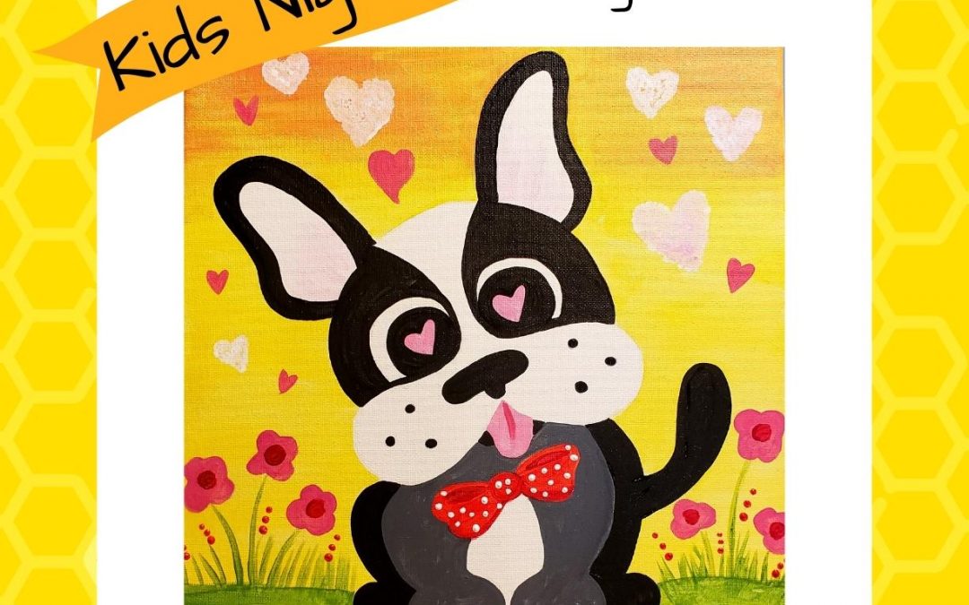 Paint & Bingo: Puppy Love Canvas